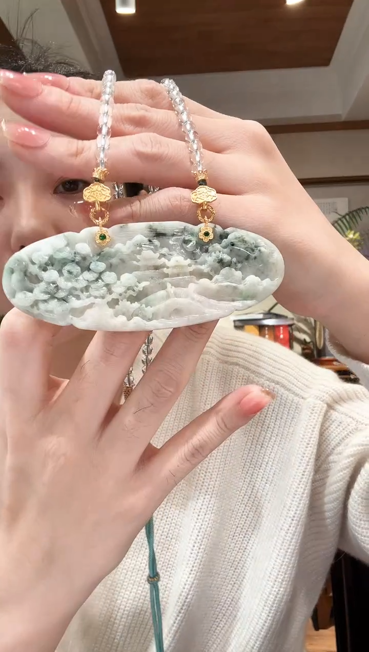 【闪购商品】翡翠颈饰未镶嵌国风