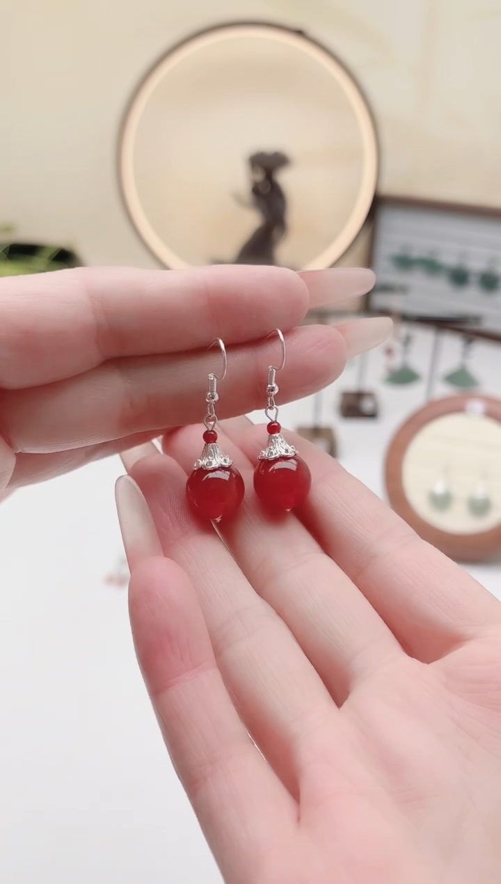 未镶嵌耳饰玛瑙/玉髓321