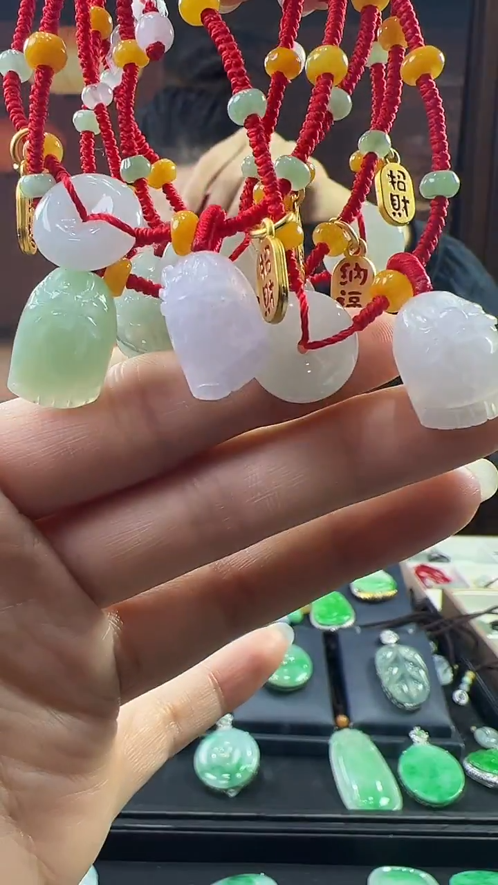 未镶嵌挂件翡翠脚链（多样性发其一）