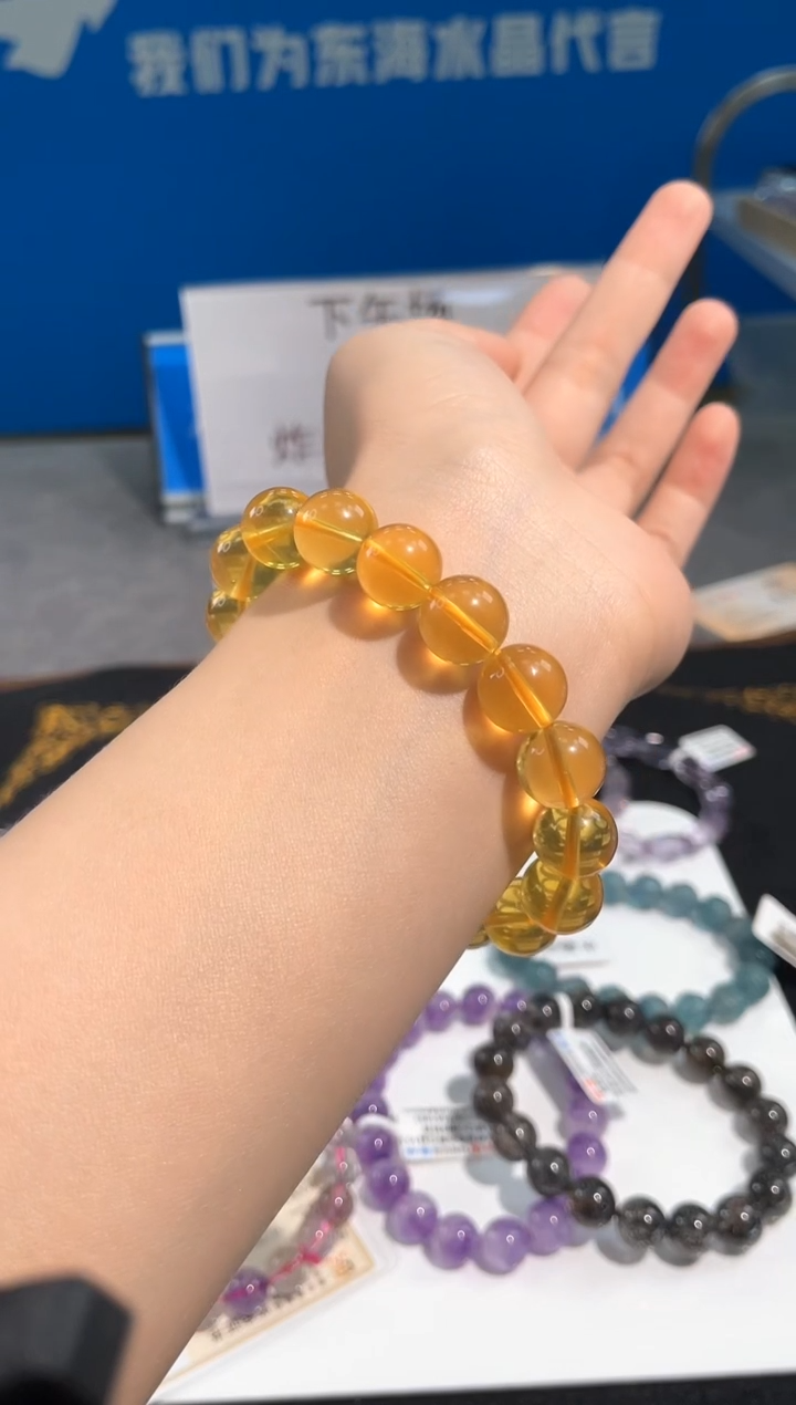 【闪购商品】水晶手链未镶嵌100号萤石单圈12mm