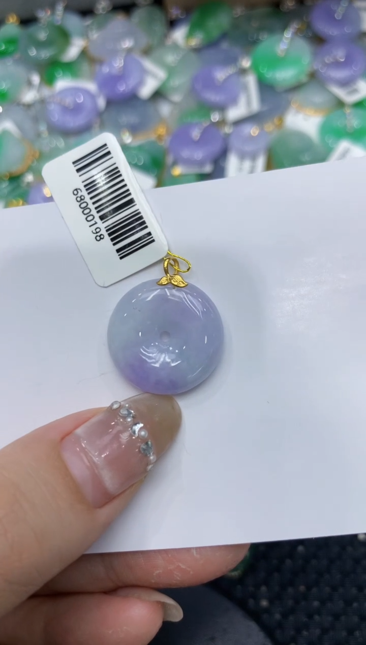 【闪购商品】翡翠颈饰18K金镶嵌222222222