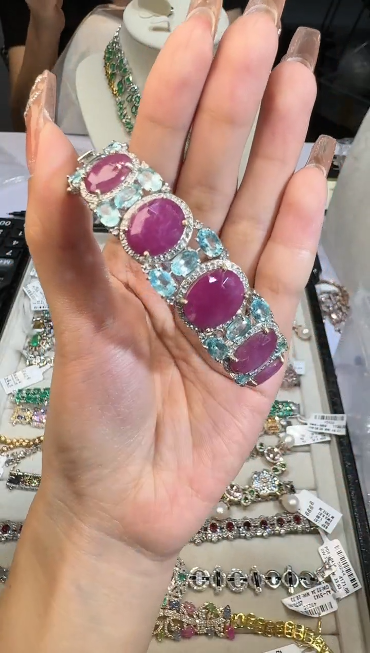 【闪购商品】定制红宝石手镯未镶嵌手镯