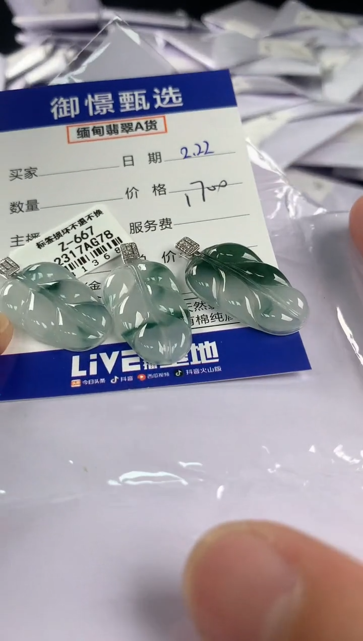 【闪购商品】翡翠颈饰18K金镶嵌多样性发其一件   49