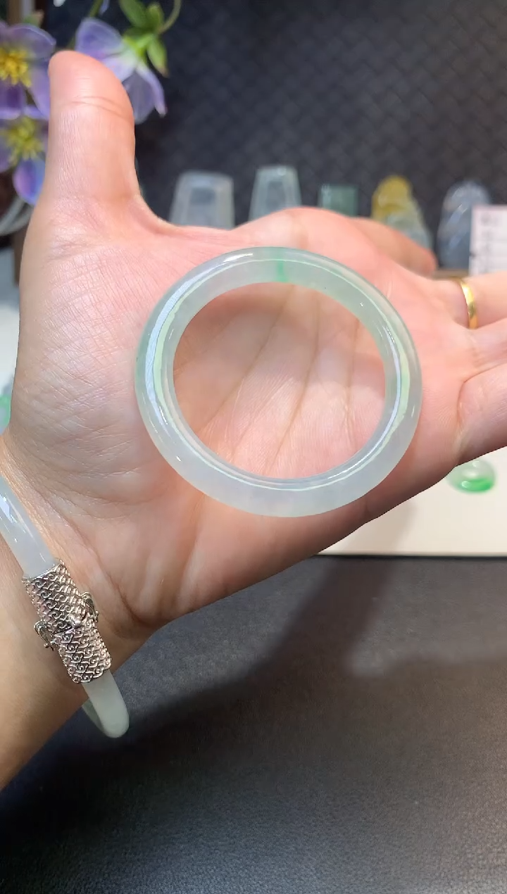 未镶嵌定制翡翠毛货38.5*6.7*5.5