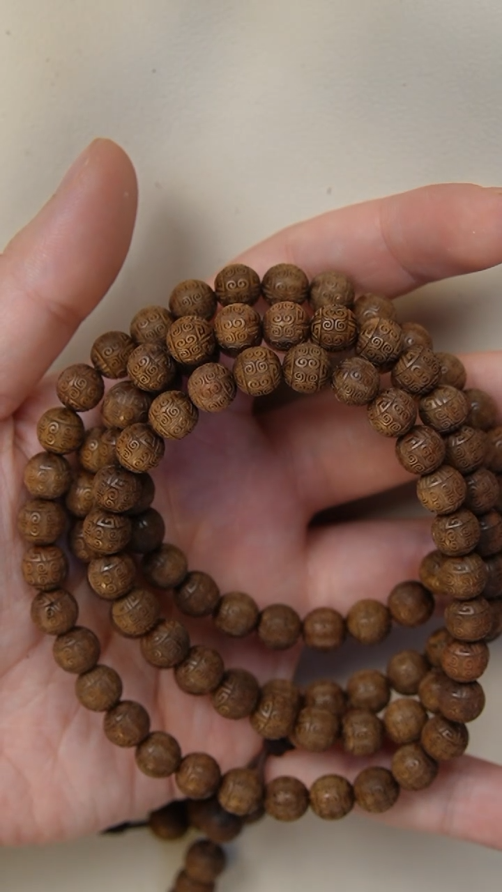 【闪购商品】檀香木手串/手链2010老物件老山檀香0.8圆珠单圈