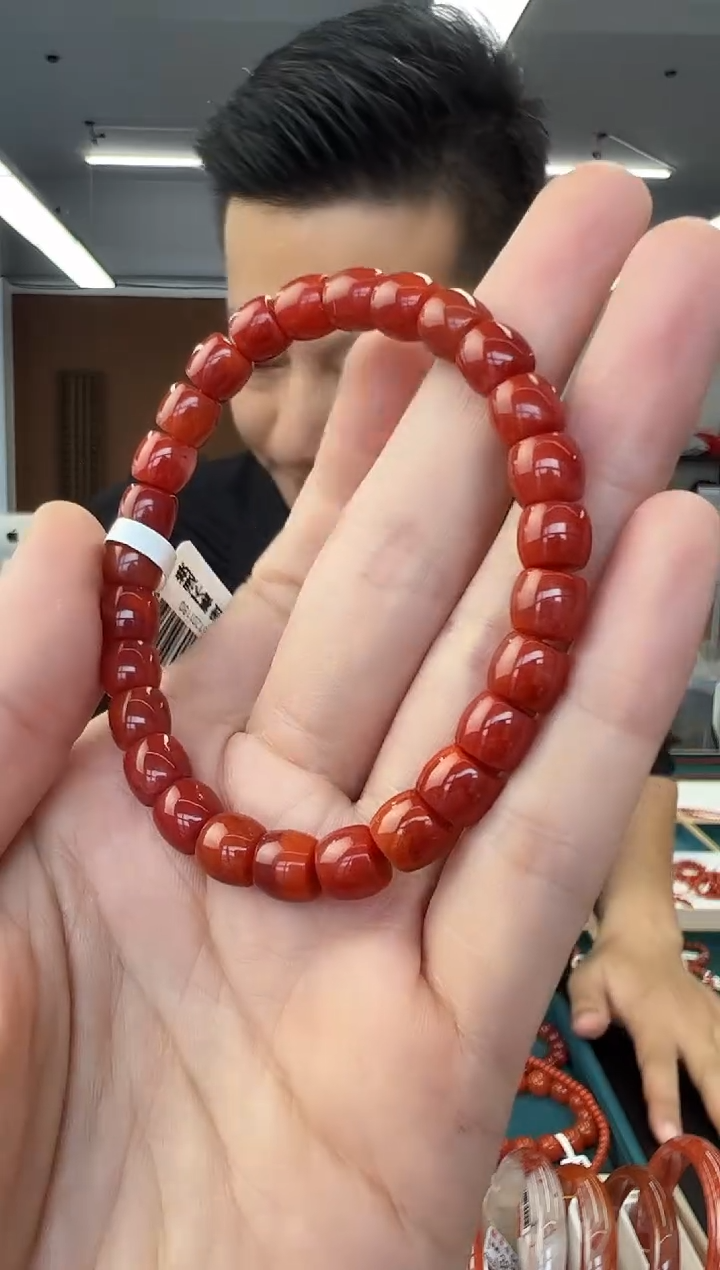 未镶嵌手链南红玛瑙A10精工直切南红手串7mm+
