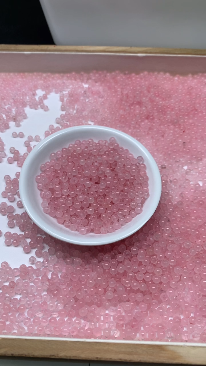 未镶嵌珠宝半成品水晶B389 粉水晶4mm60颗4.9元