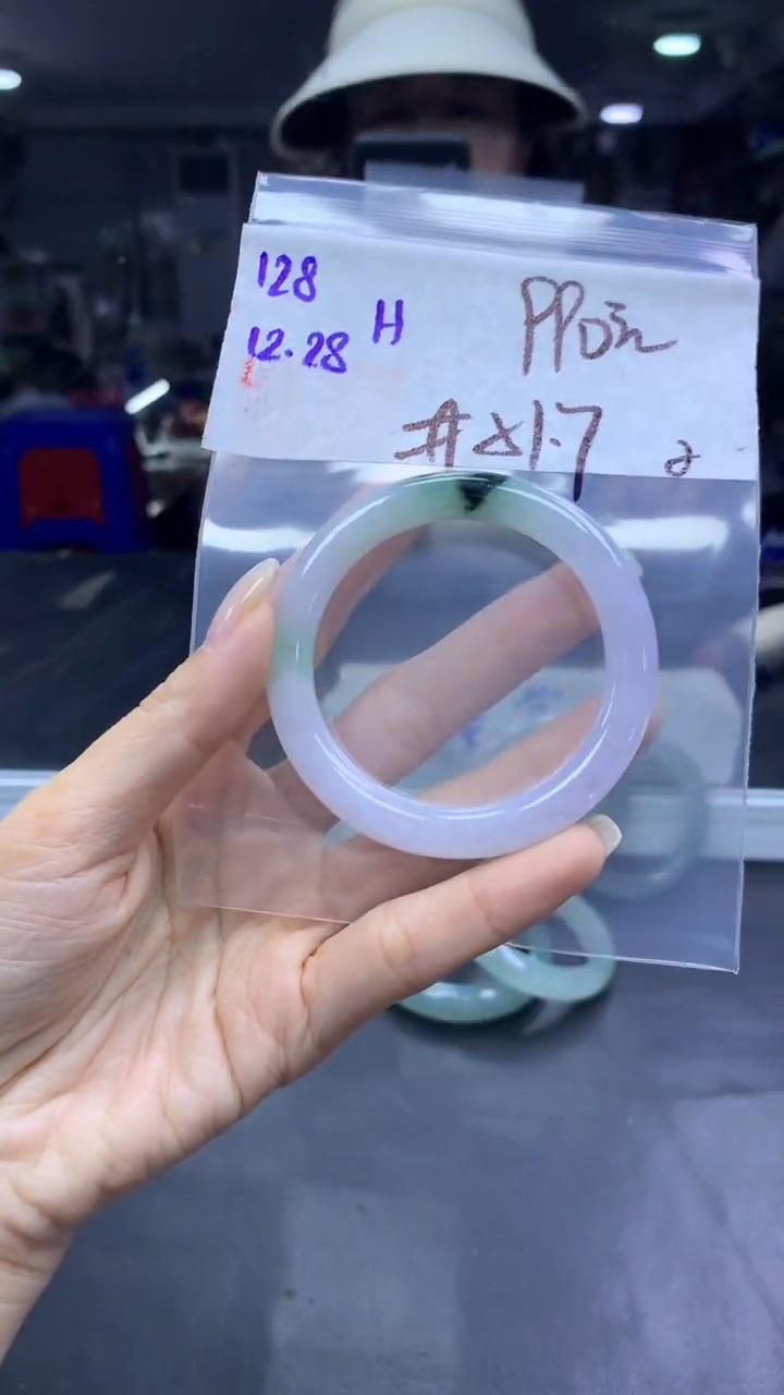 未镶嵌定制翡翠128手镯51.7纹+990元+拍一发一