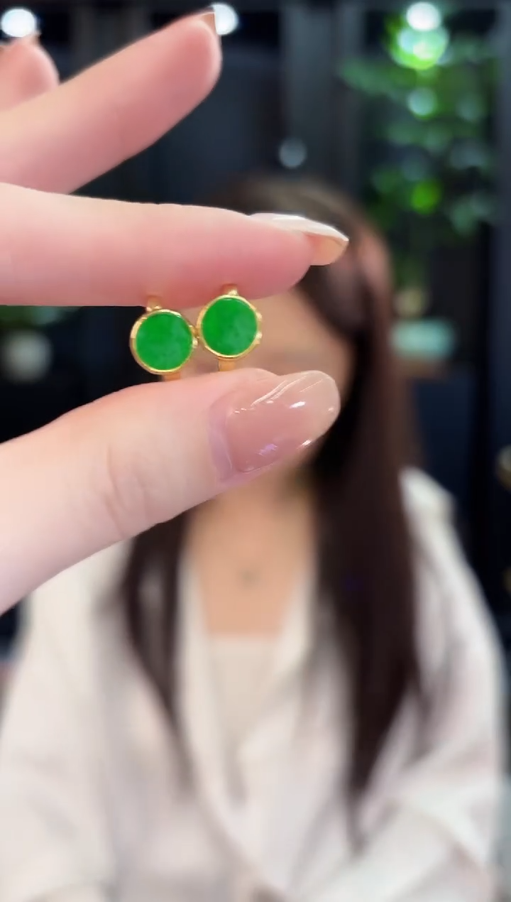 未镶嵌翡翠耳饰缅甸A货/多样性发货/一件