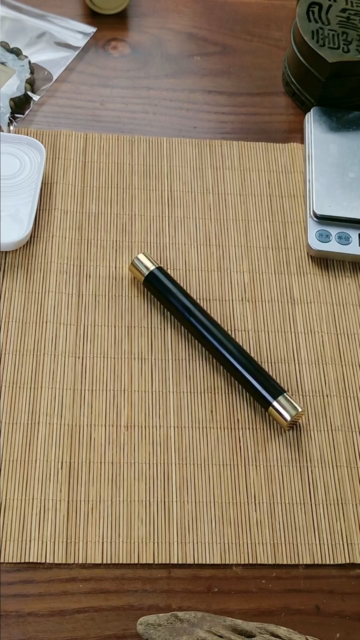 线香筒10.5cm的紫光檀