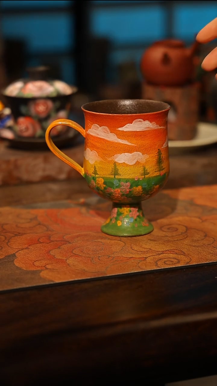 陶瓷景德镇高温釉下彩手工手绘款式