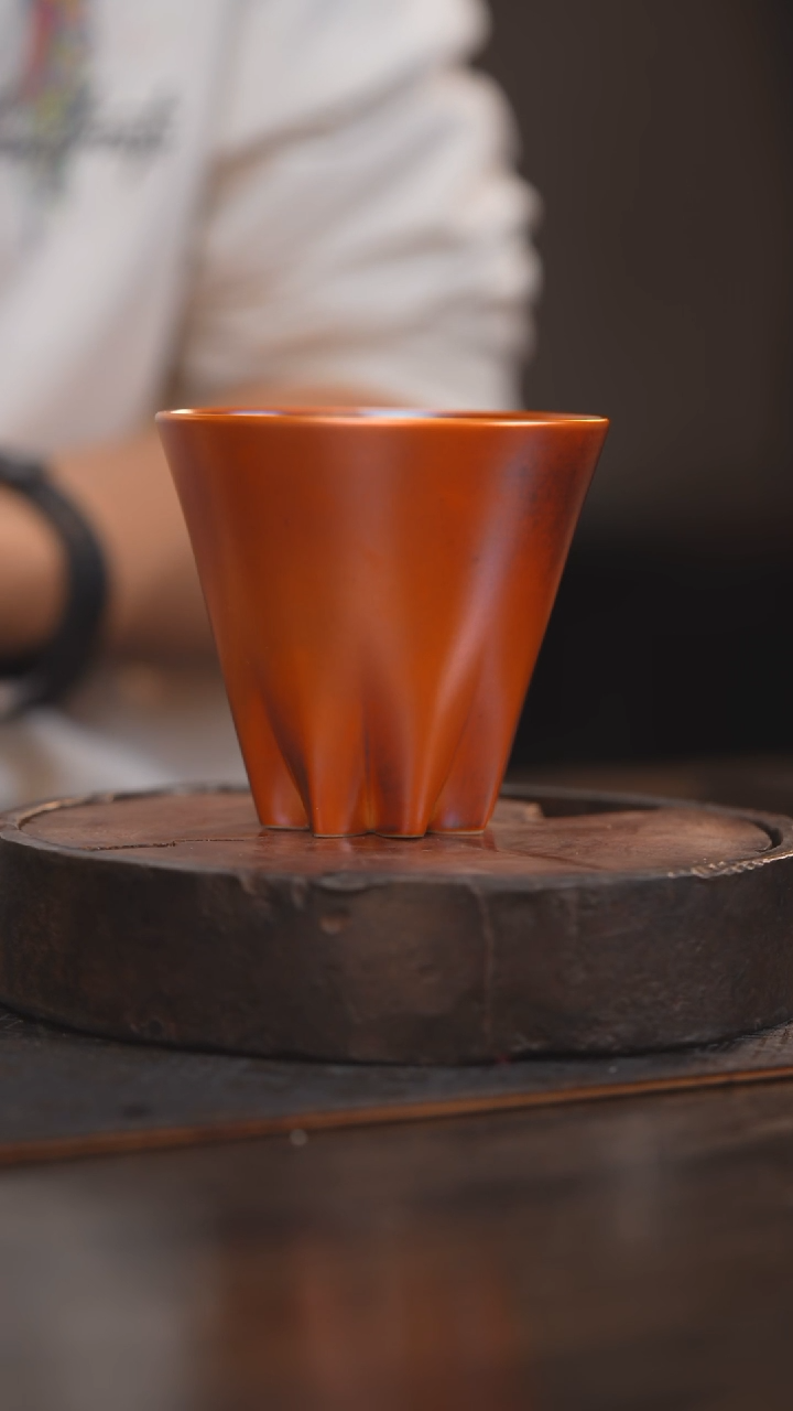 【闪购商品】杯120柴房陶瓷丨金红桂花杯