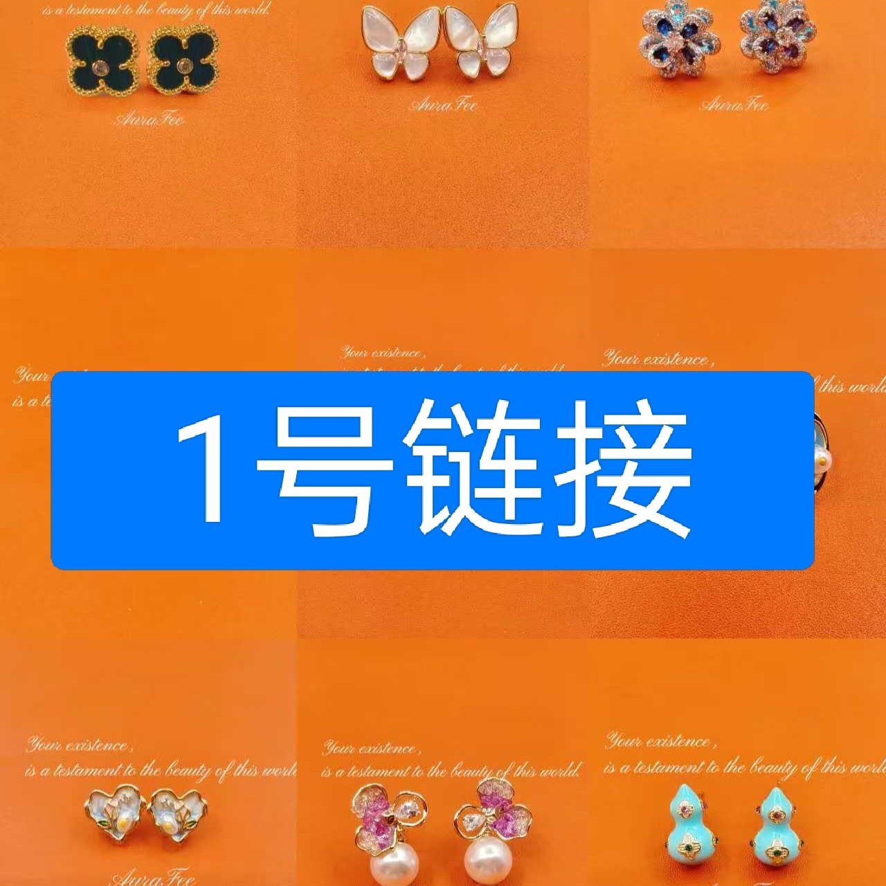 铜合金耳饰 气质一物一拍直播饰品多样性发一件/AAAA耳环轻奢