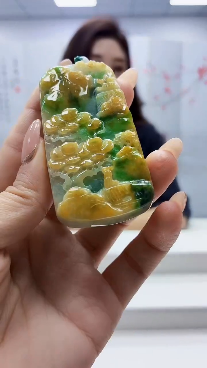 未镶嵌定制翡翠4829ty-毛货挂件12