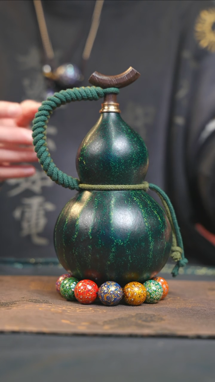 【闪购商品】YS144大漆酒葫芦不包手串及旋转底座