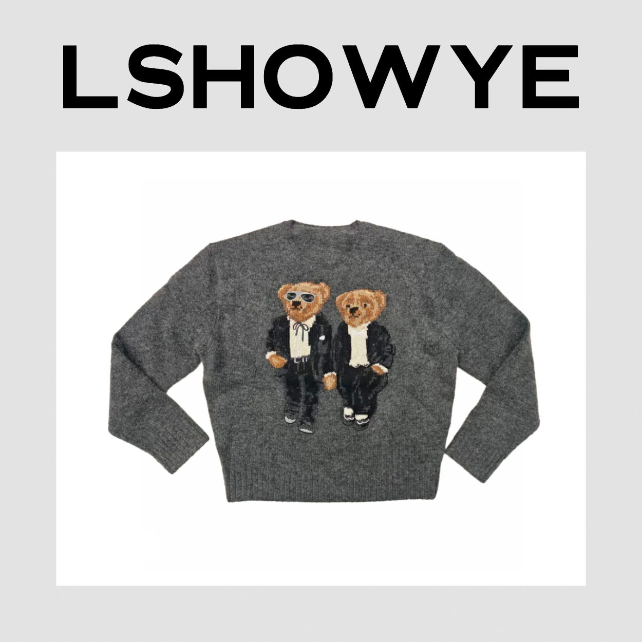 LSHOWYE｜小熊羊驼毛毛衣 hx0929
