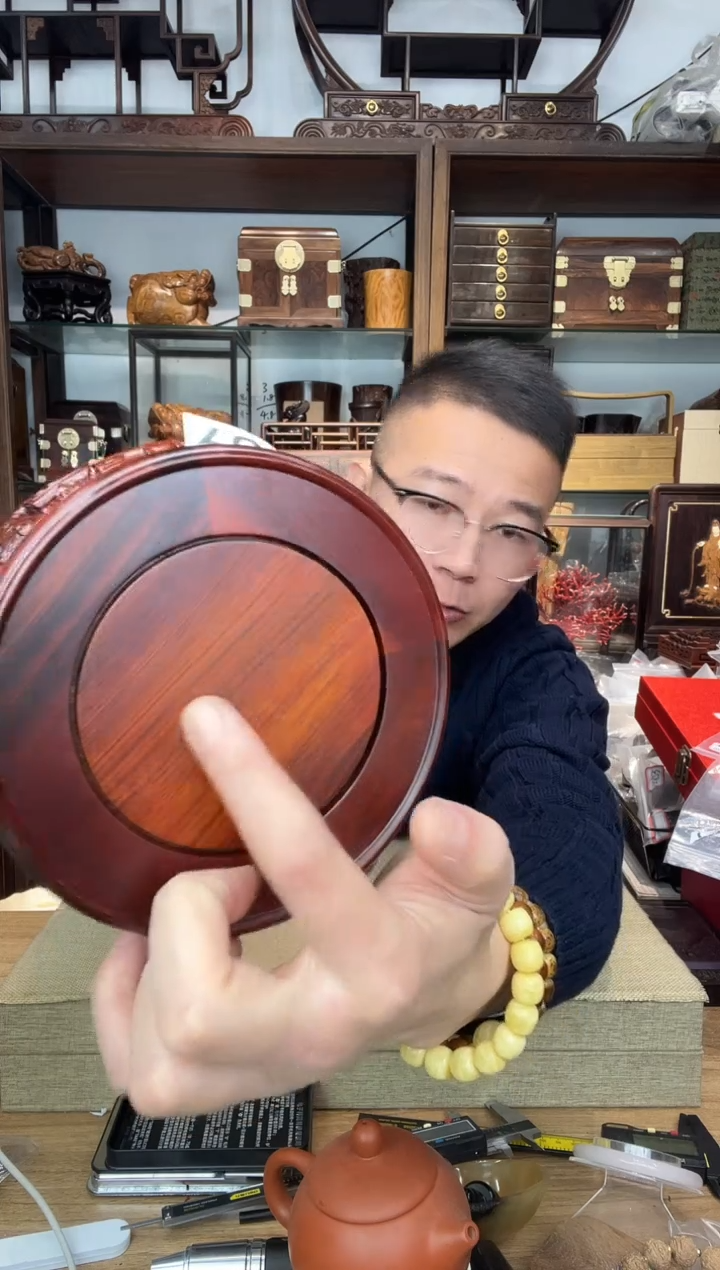乌木类书架989非酸圆底座小号13公分  库存微瑕