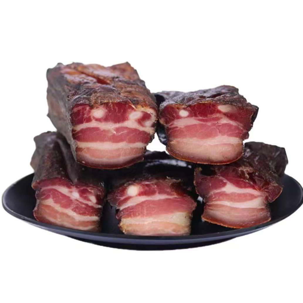 正宗贵州柴火烟熏五花腊肉贵州特产