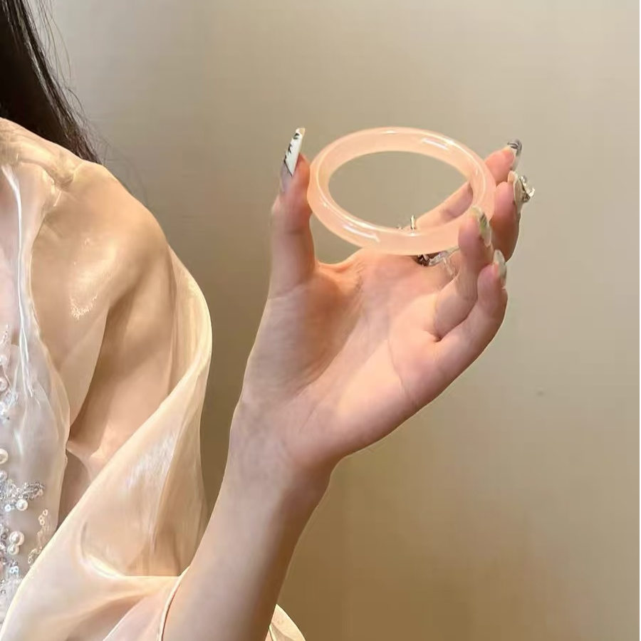 天然玉石阿富汗西柚粉圆条多样性发一