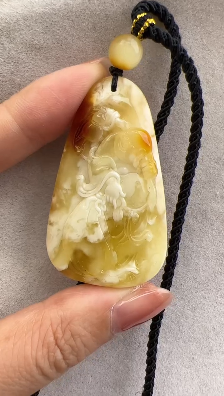 【闪购商品】琥珀裸石未镶嵌10210255-吊坠