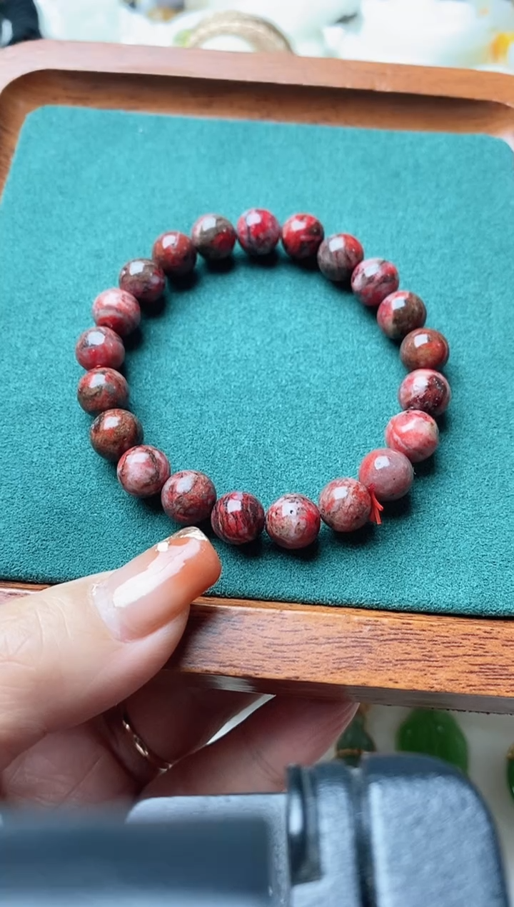 天然辰砂枫*刀手串
