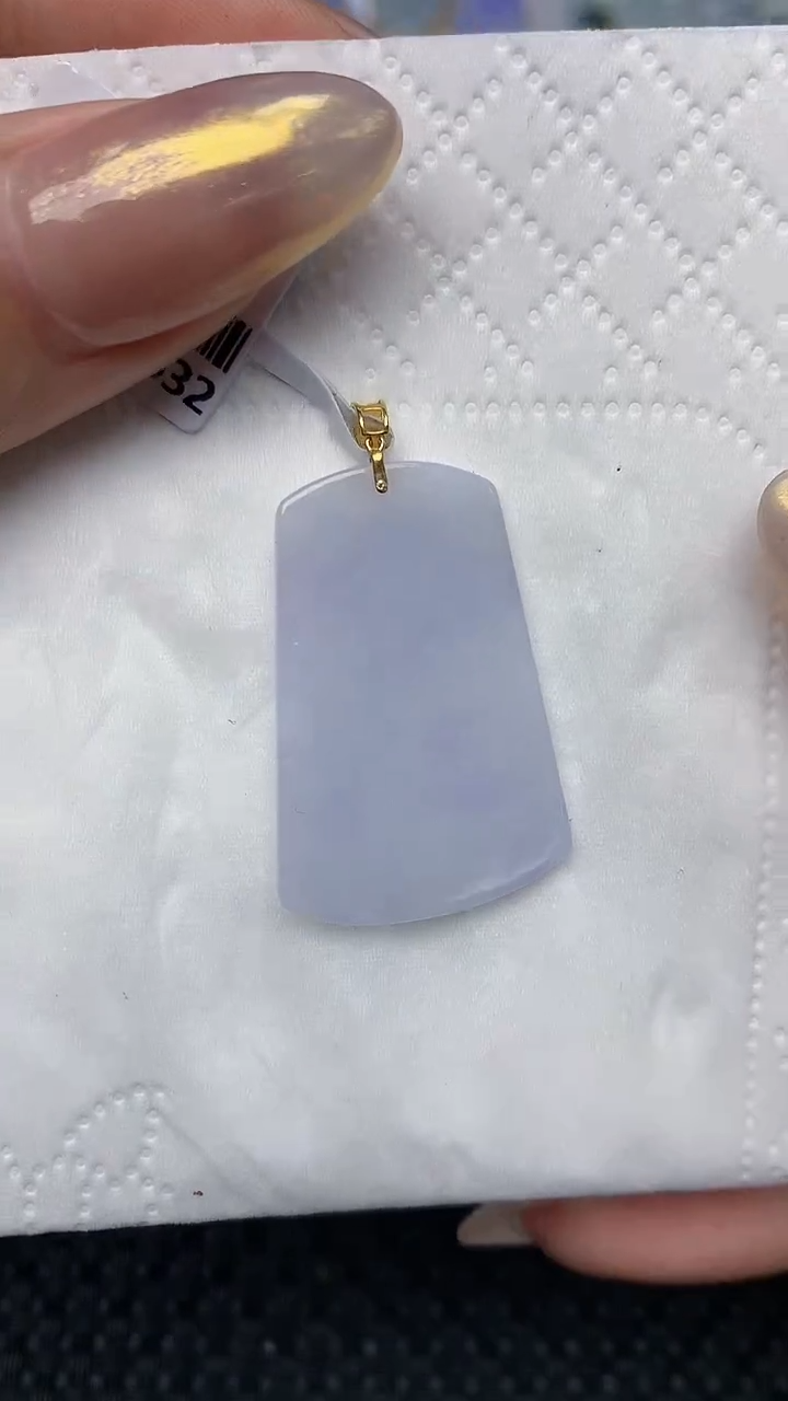 【闪购商品】翡翠颈饰18K金镶嵌天然翡翠A货