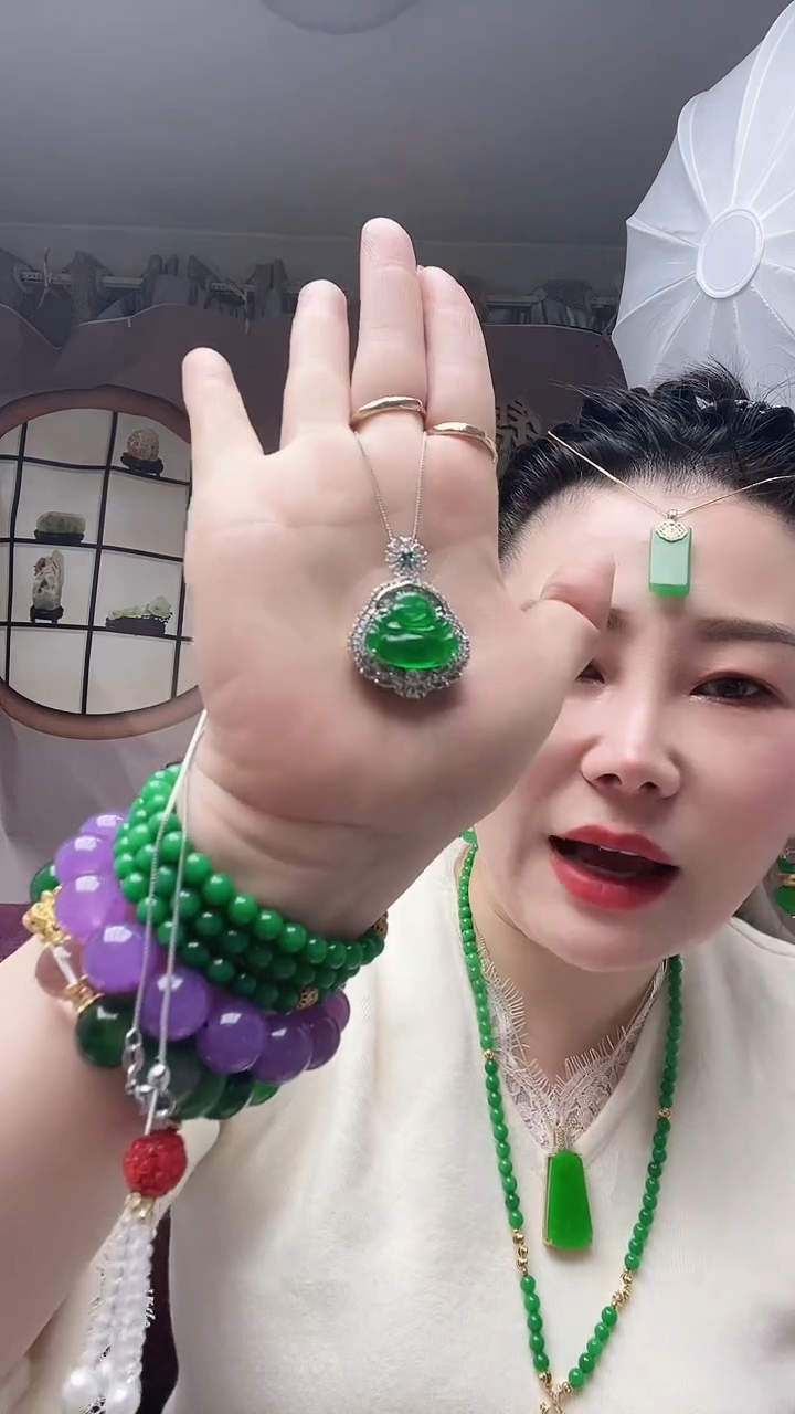 【闪购商品】翡翠颈饰银S925镶嵌X26号