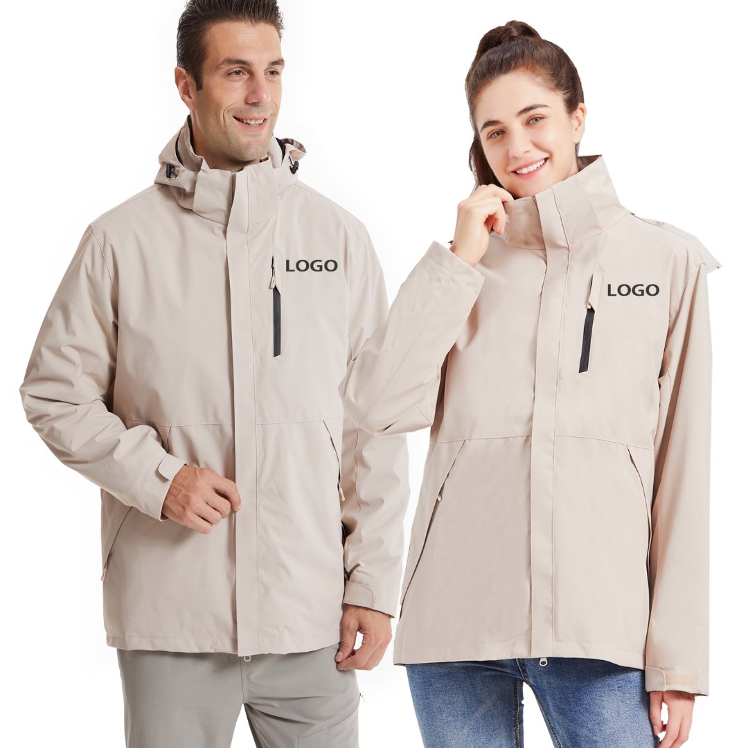 团购户外加肥加大冲锋衣防风防雨软壳硬壳三合一冲锋衣大码冲锋衣