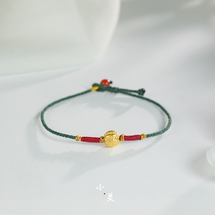 足金999核桃手绳G90145