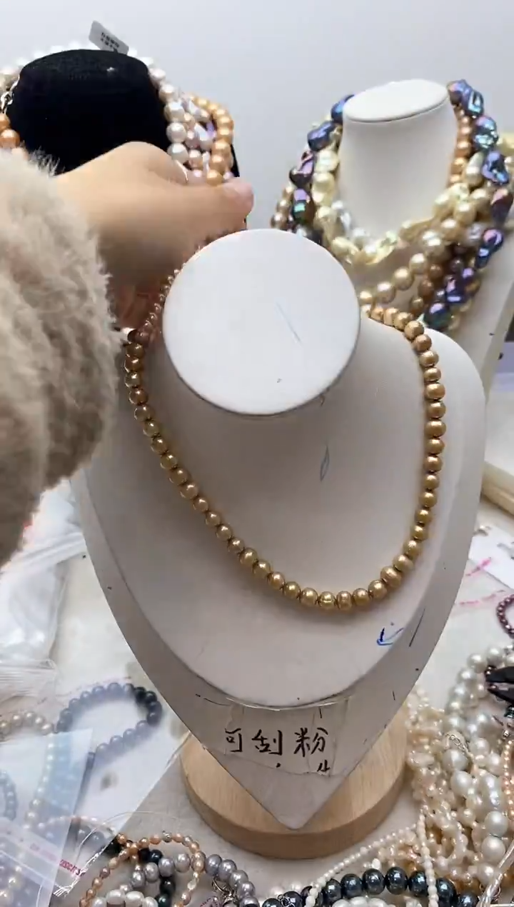 【闪购商品】淡水珍珠颈饰钛钢150