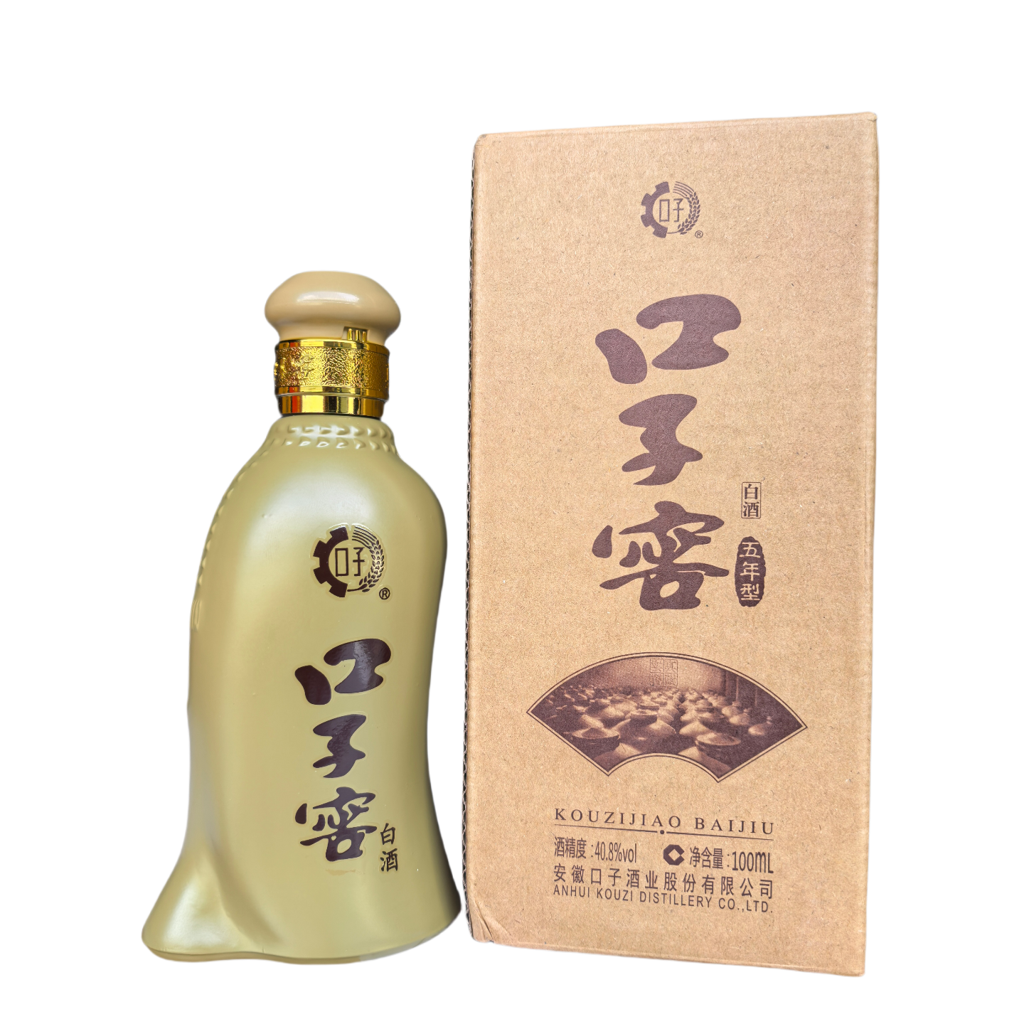 口子窖多曲并用五年型 40.8度100ml白酒兼香型小酒版40.8度100ml