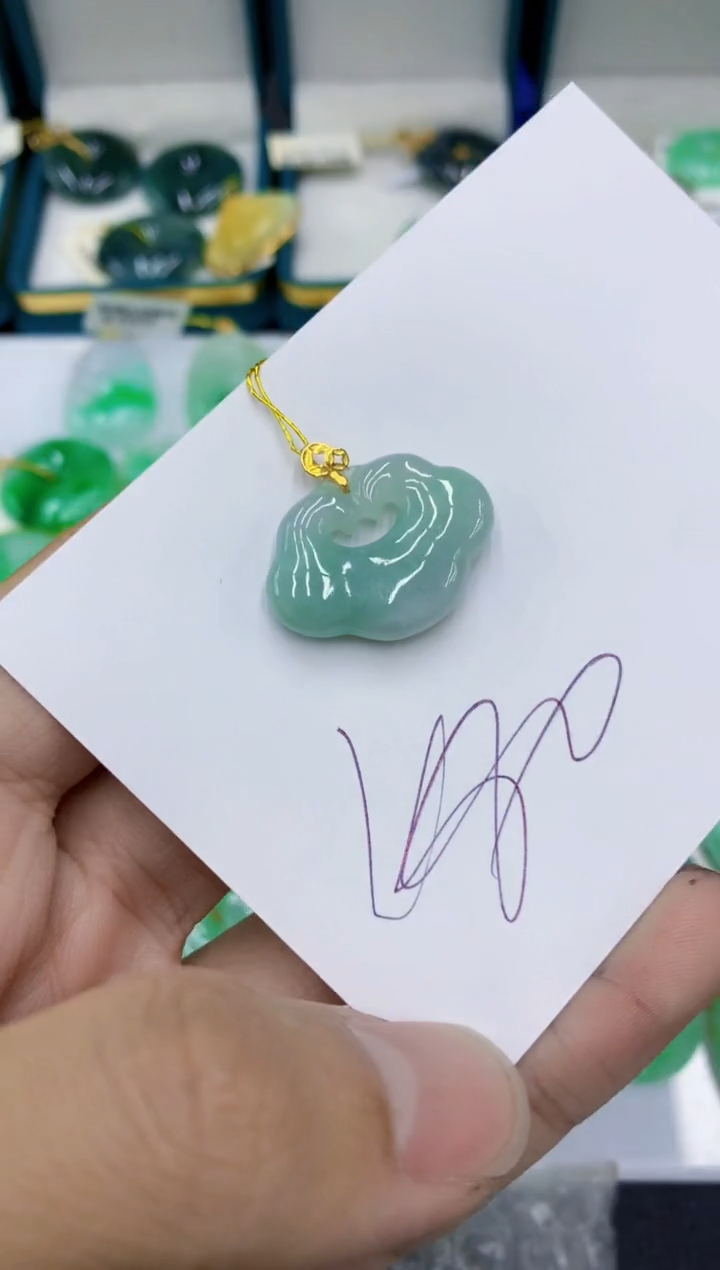 翡翠18K金镶嵌颈饰号链接1111111