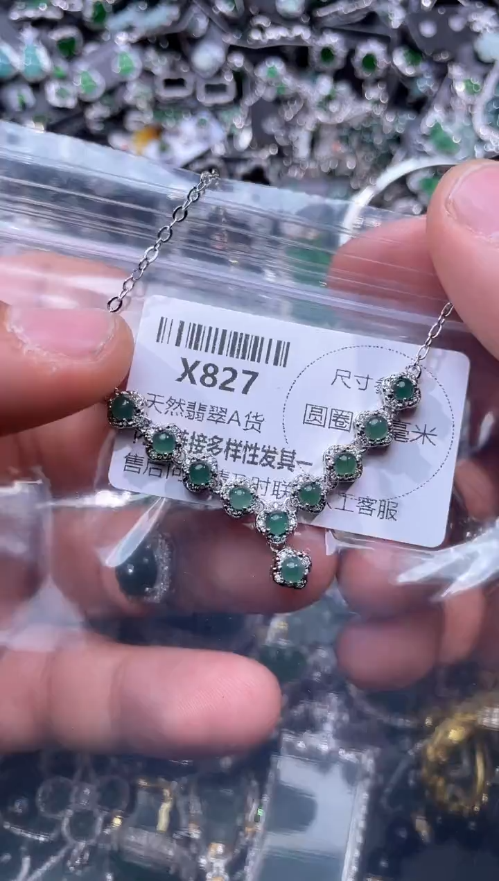 【闪购商品】翡翠颈饰未镶嵌X827项链