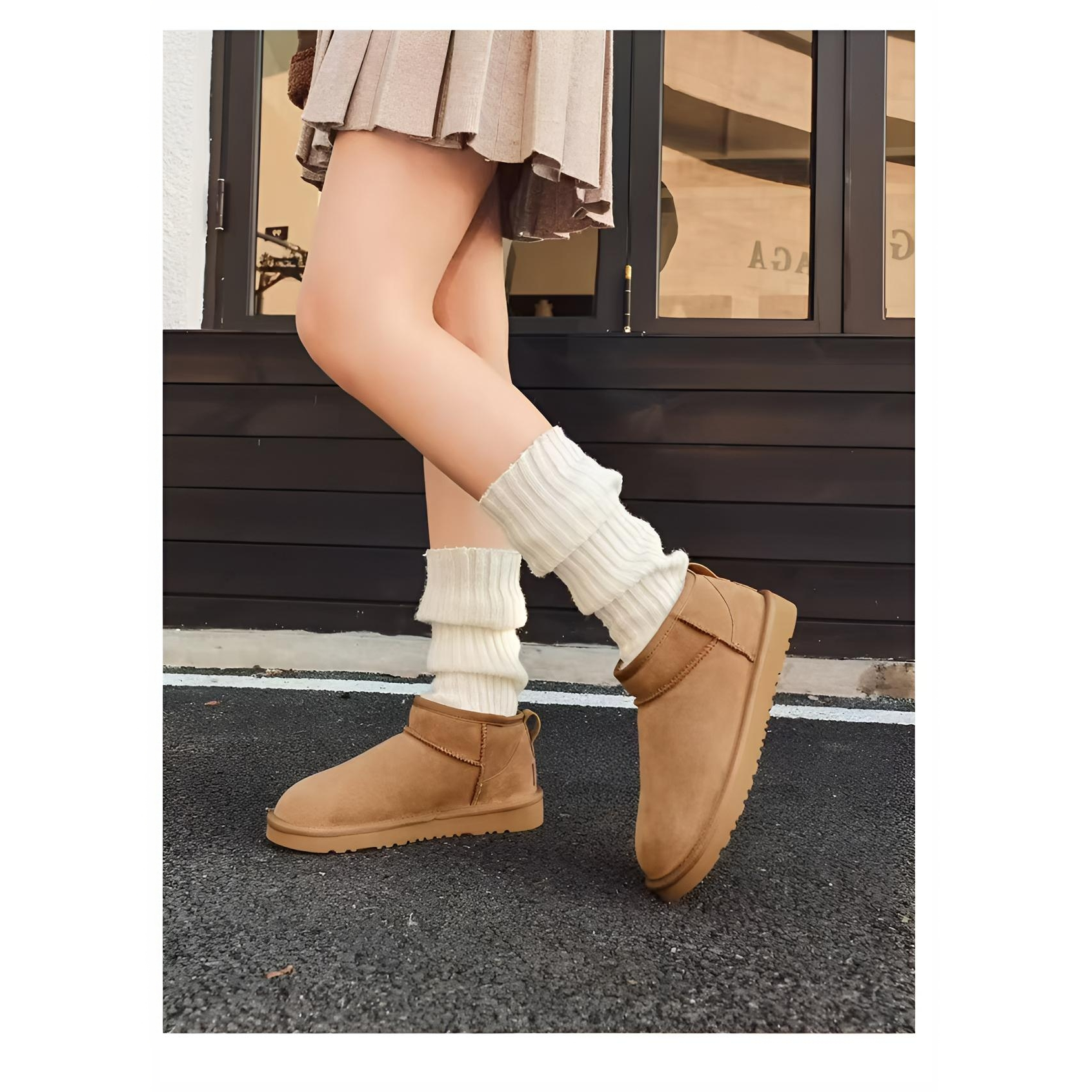 丽萨蓓儿优家爆款2025年冬季雪地靴厚底包头鞋