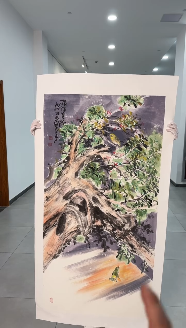 国画42送书众合郝凤先老师作品