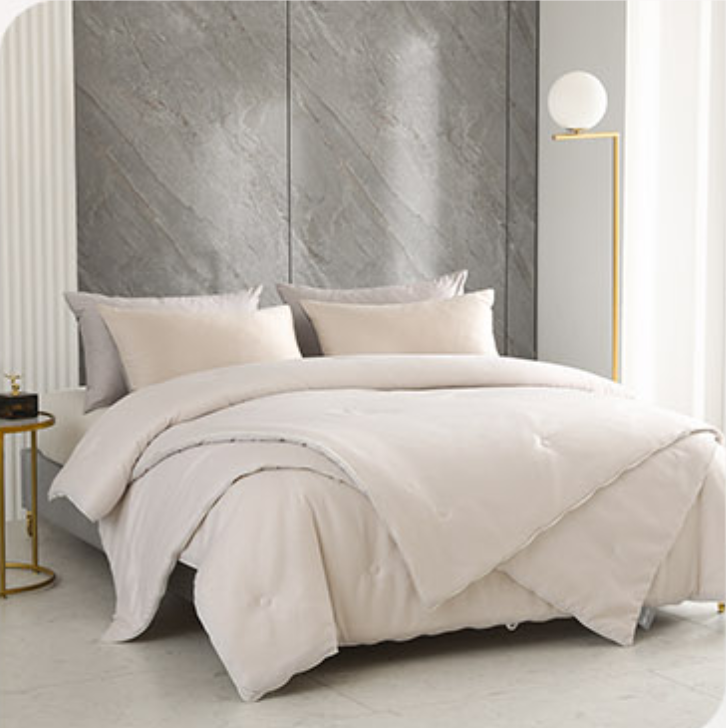 水洗磨毛七彩大豆四季被：七彩（米）