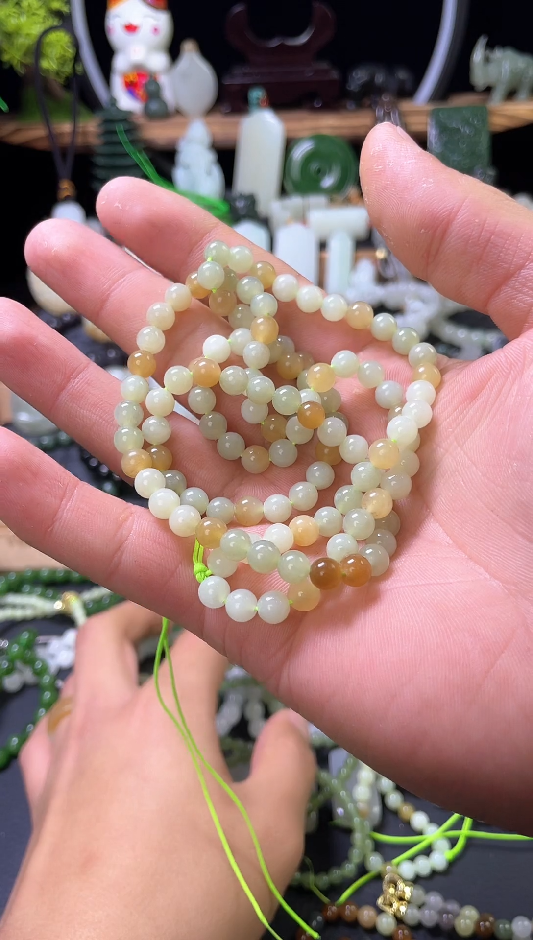 【闪购商品】和田玉项链未镶嵌卡6 多宝长链