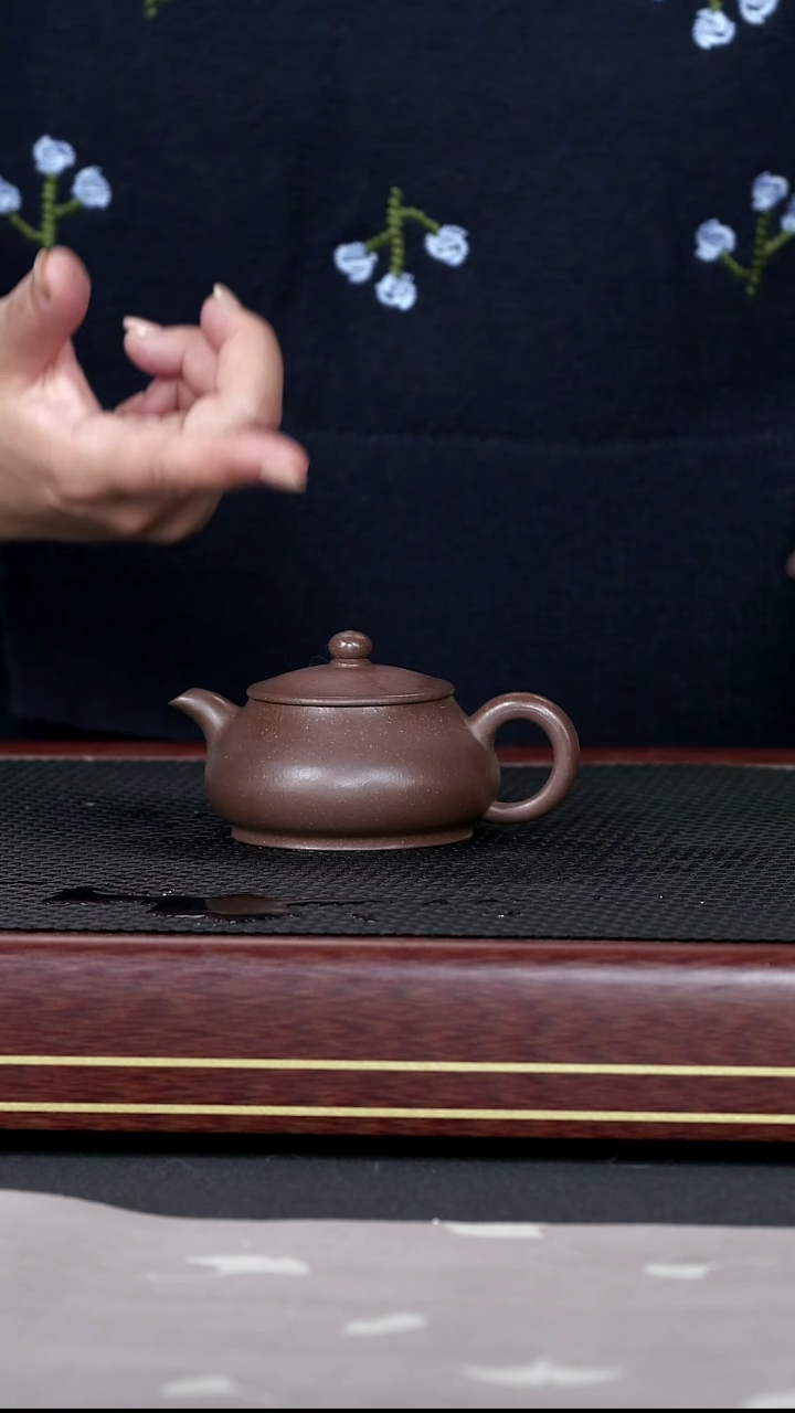 茶壶紫砂紫砂10 明炉壶 紫泥  120cc
