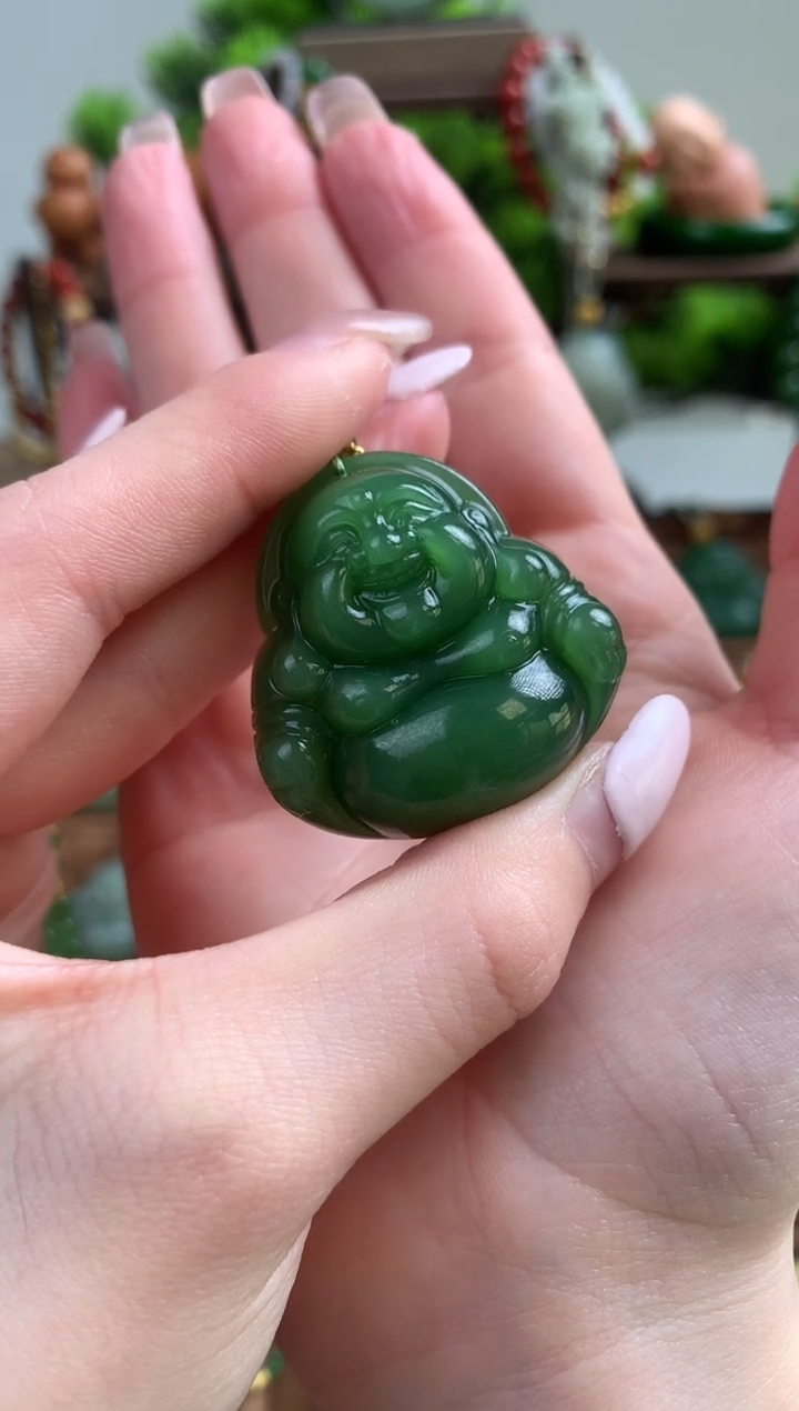 【闪购商品】和田玉颈饰未镶嵌吊坠35mm