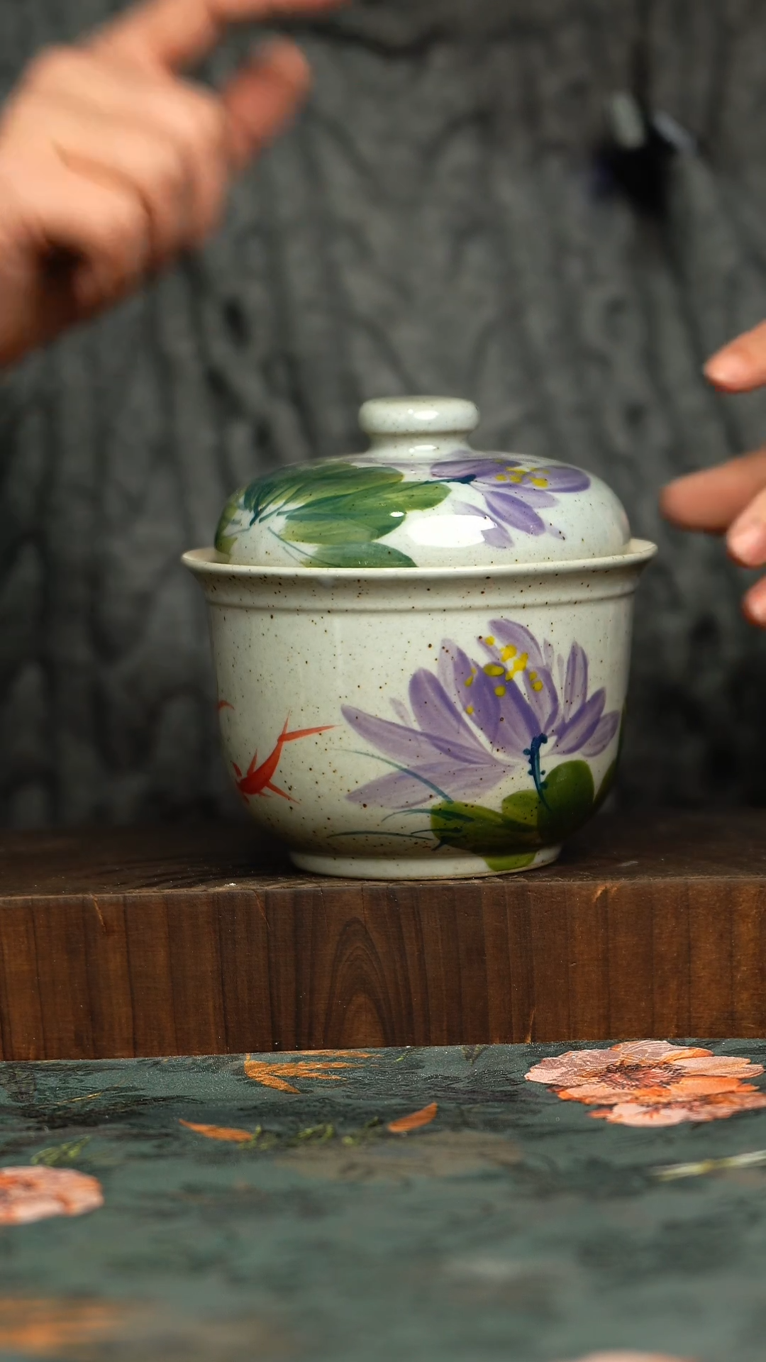 杯釉下彩手工手绘同款陶器