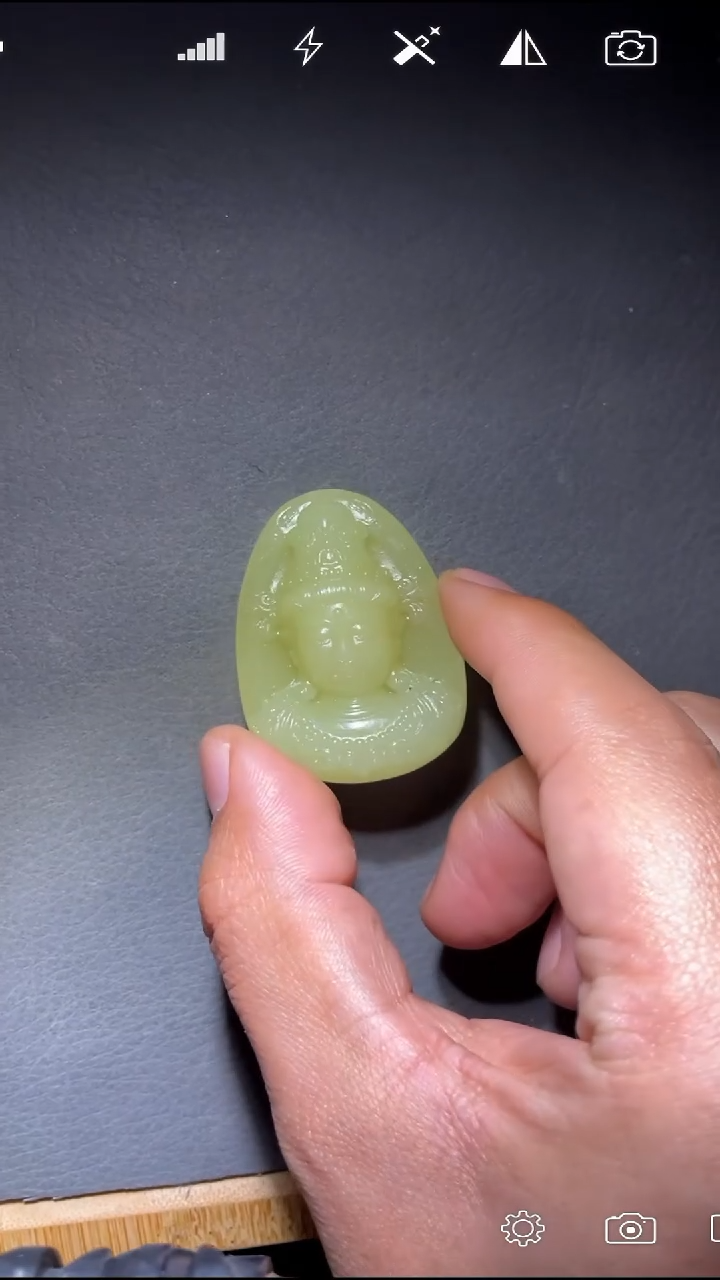 未镶嵌和田玉挂件QZ 观音菩萨