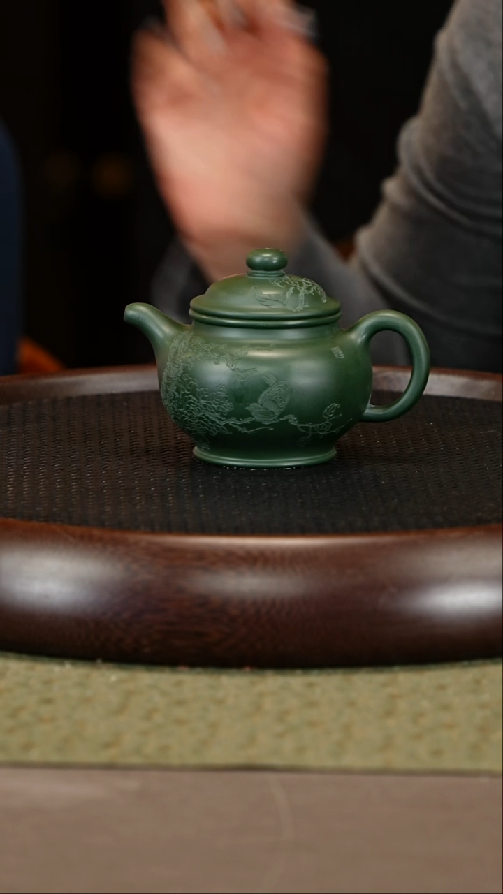 茶壶紫砂25 惠慧 绿泥 掇只160cc