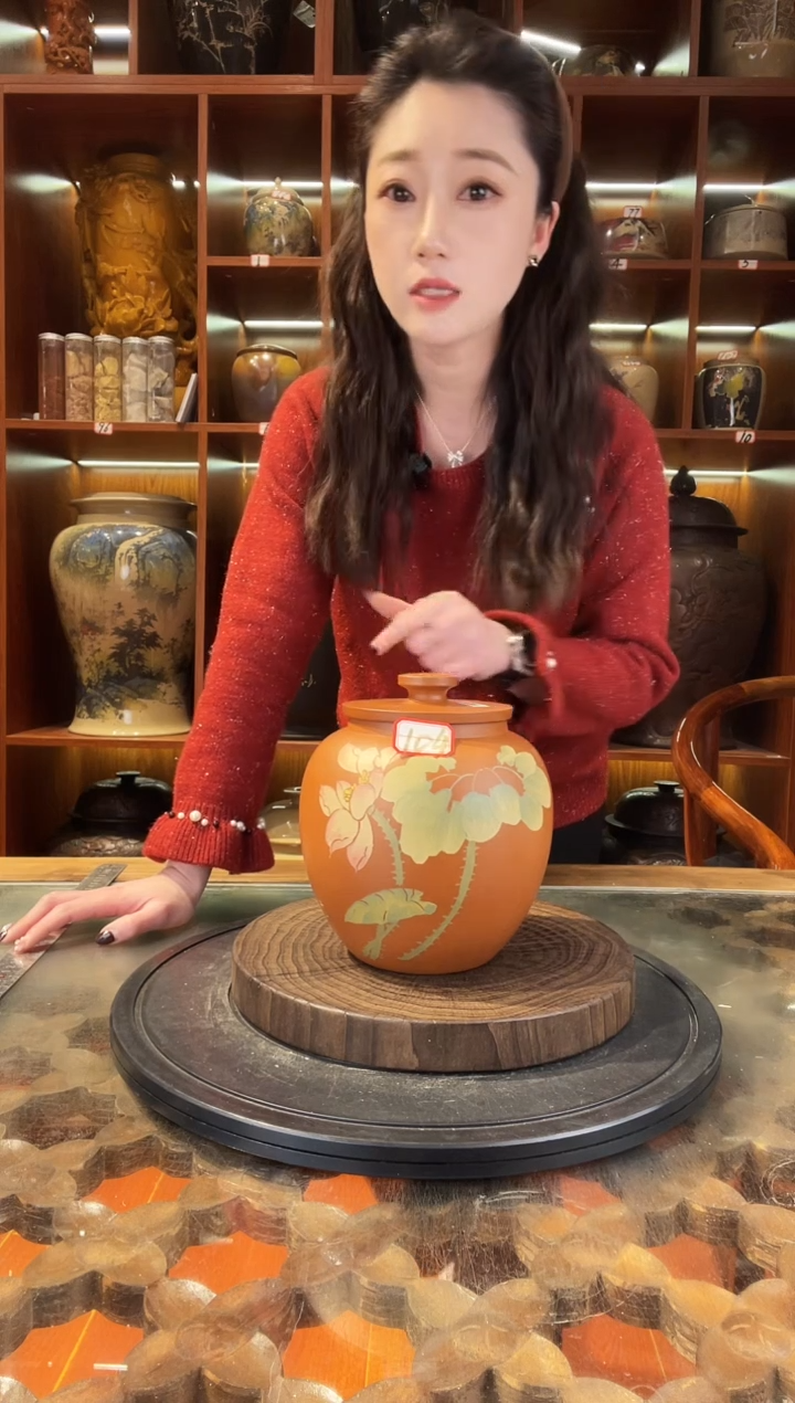 【闪购商品】缸云南建水紫陶复烧小茶罐@104