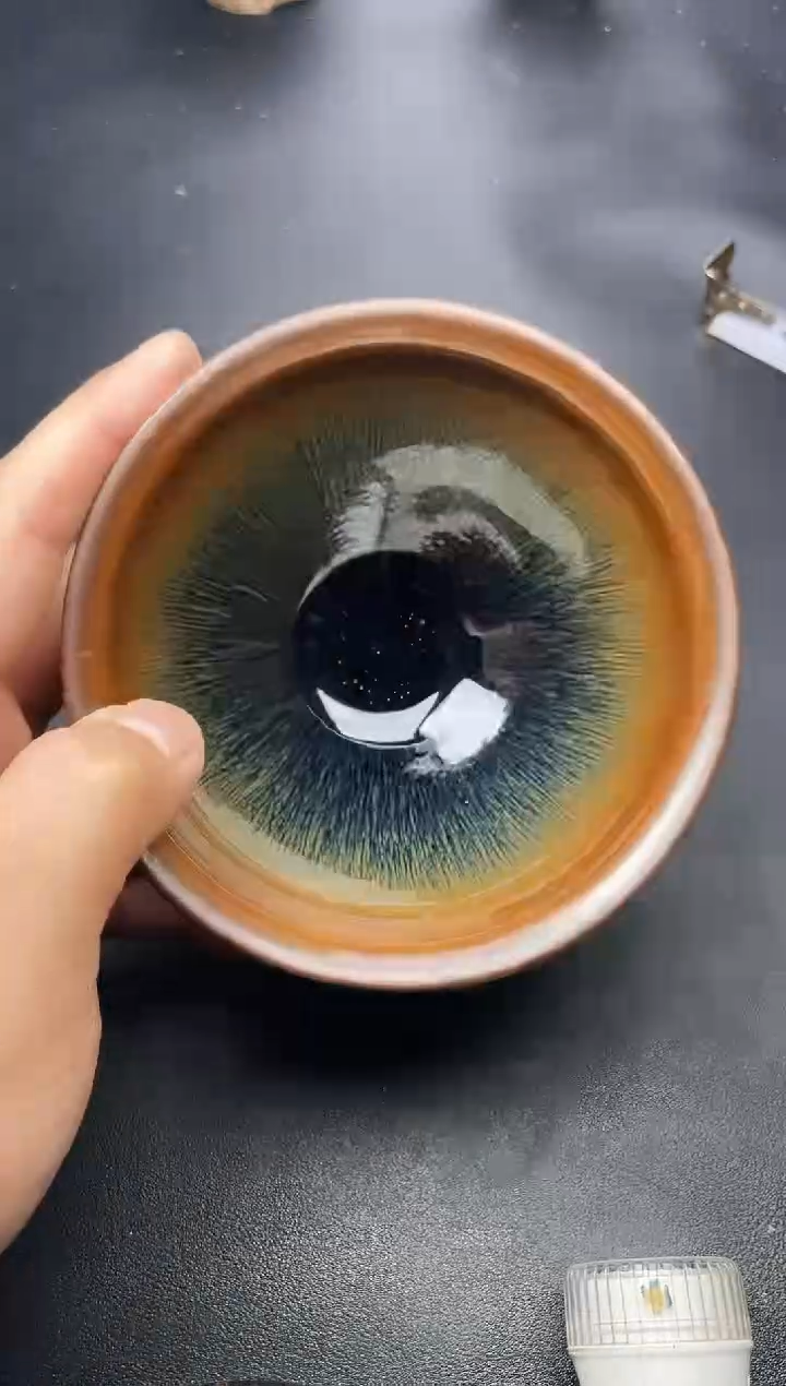 【闪购商品】茶盏128（微瑕）叶紫建盏叶紫