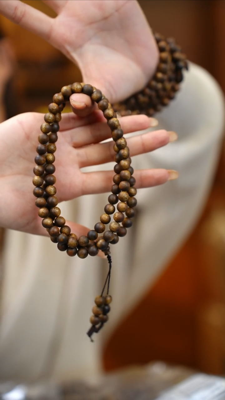 沉香手串陆河08圆珠多圈 25克+ 多样性发一