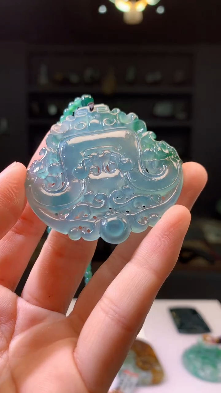 定制翡翠未镶嵌1015hm-毛货挂件19