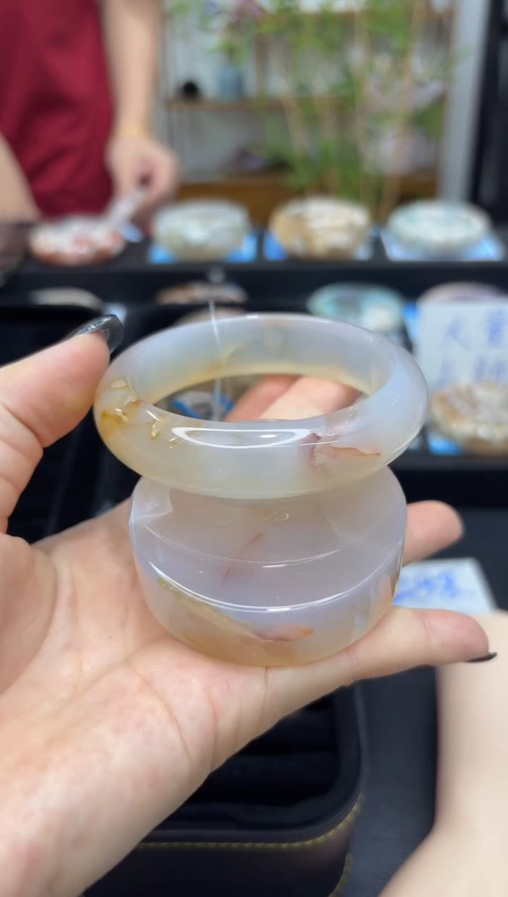 石英质玉手镯未镶嵌C691(57圈赠送镯心)