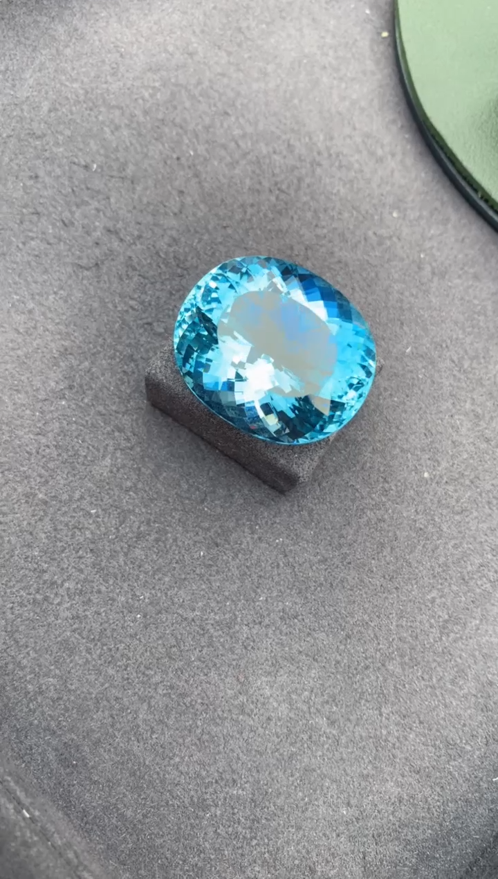 【闪购商品】海蓝宝石裸石未镶嵌64ct海蓝宝