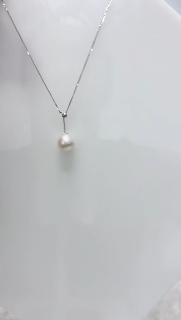 【闪购商品】海水珍珠DA18K金镶嵌澳白Y链 10 E115