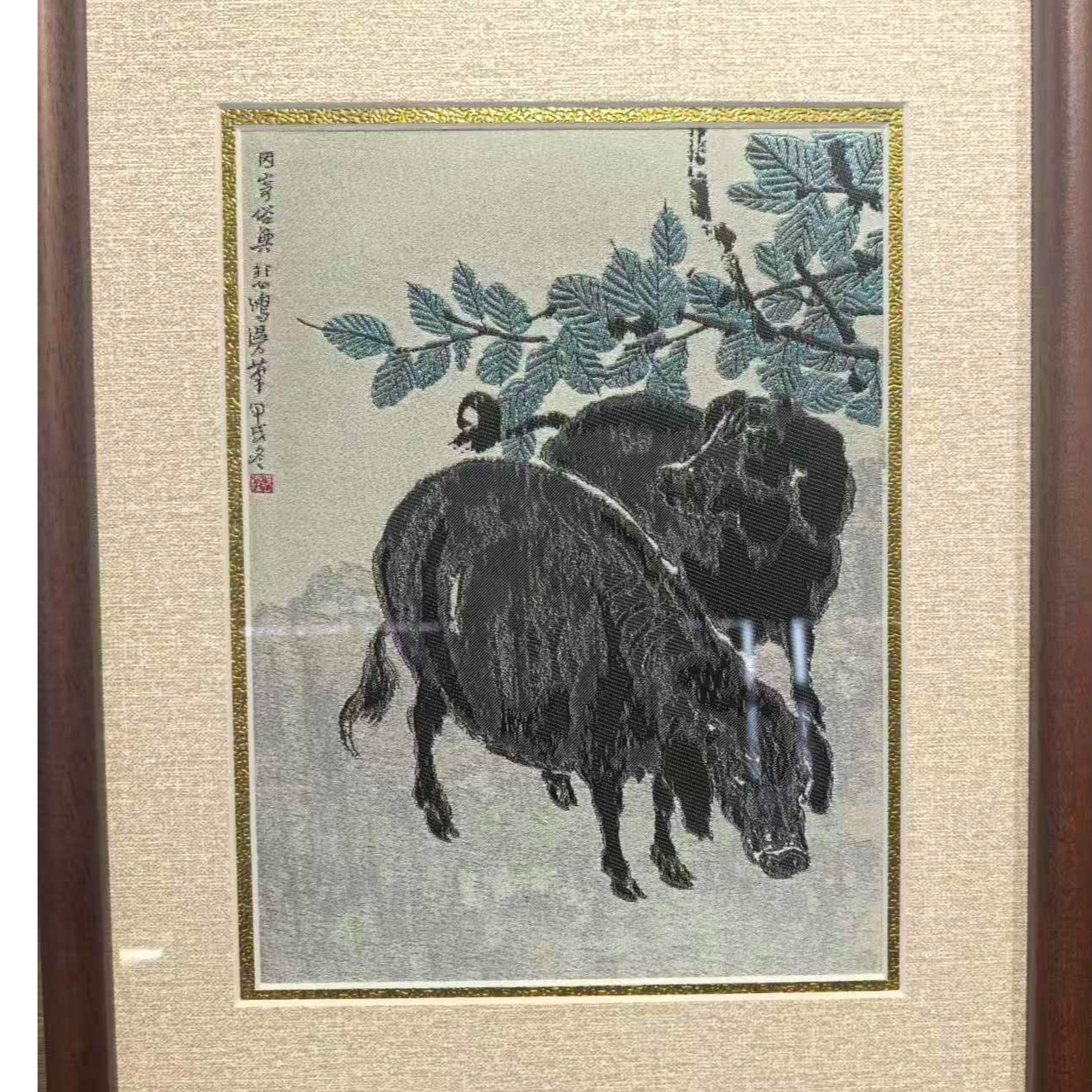 【国老师】蜀锦桑梓野猪图（猪）